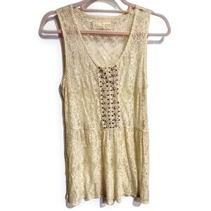 A’Reve, lace and bead embellished camisole, woman’s size medium